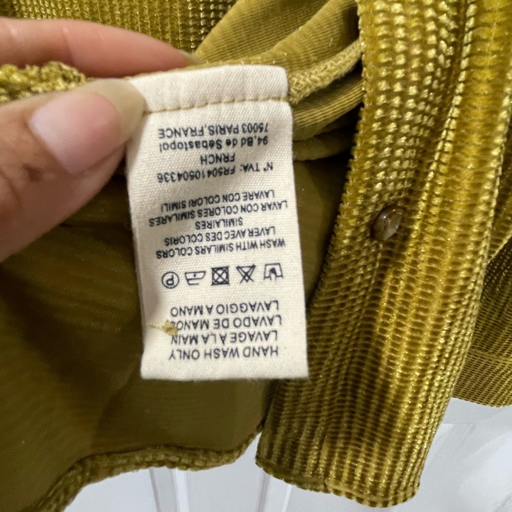 FRNCH Mustard Textured Blouse - Picture 7 of 8